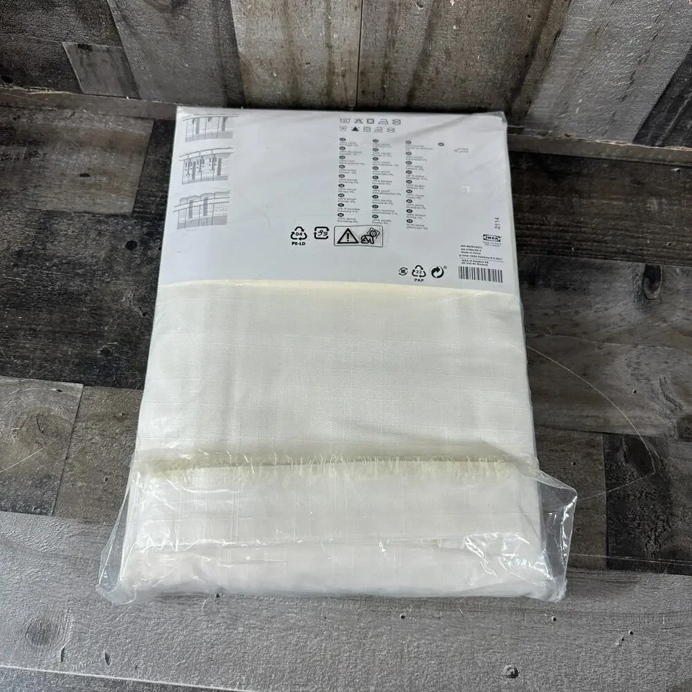 IKEA RITVA WHITE‎ PAIR CURTAINS [2 PANELS] 57